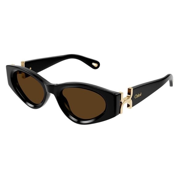 New Authentic  CHLOE Black Cat Eye CH0259S 001 Sunglasses Women - Picture 1 of 4